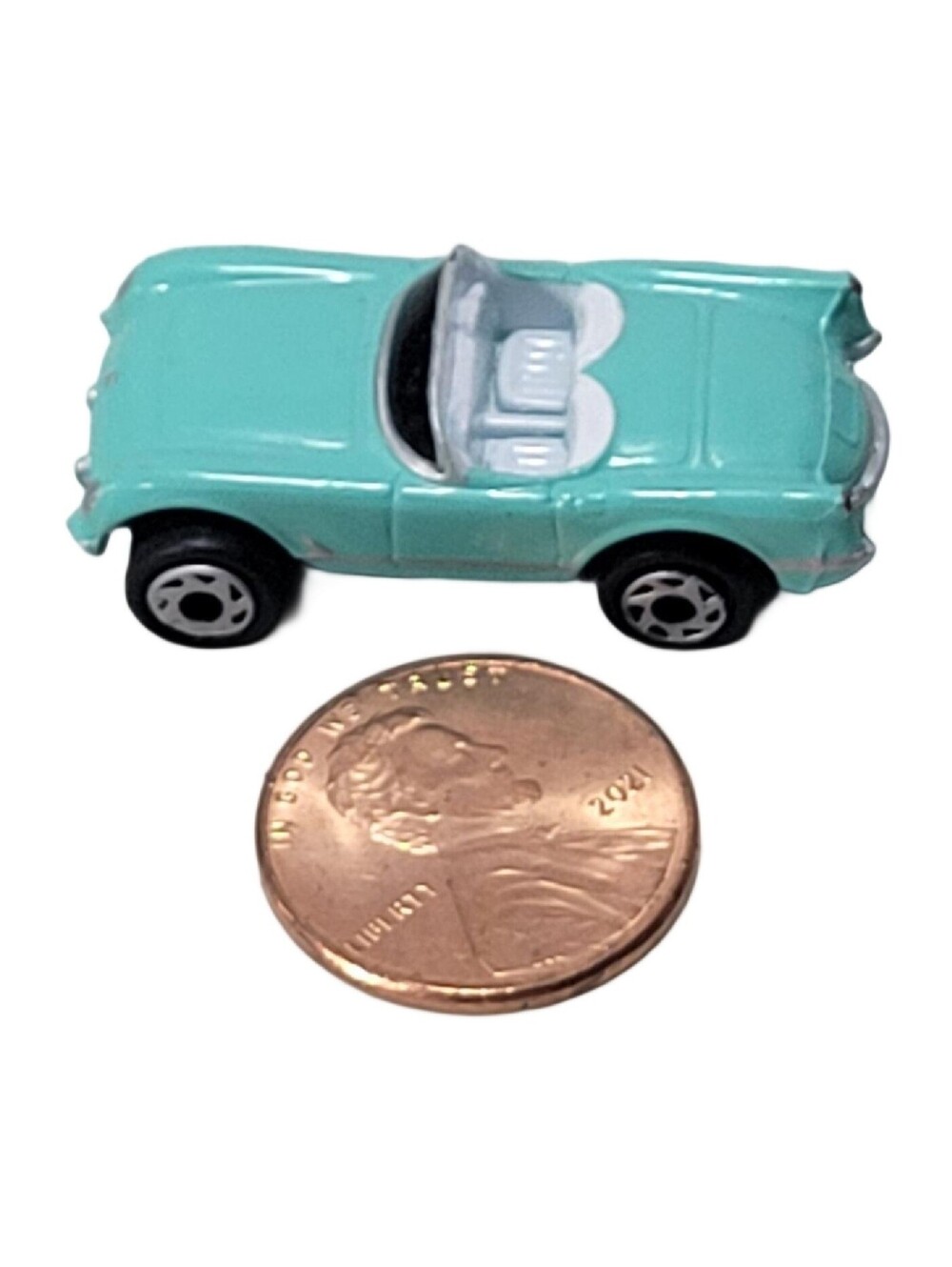 1955 Chevrolet Corvette Convertible Teal Green Micro Machines Car LGTI 1996